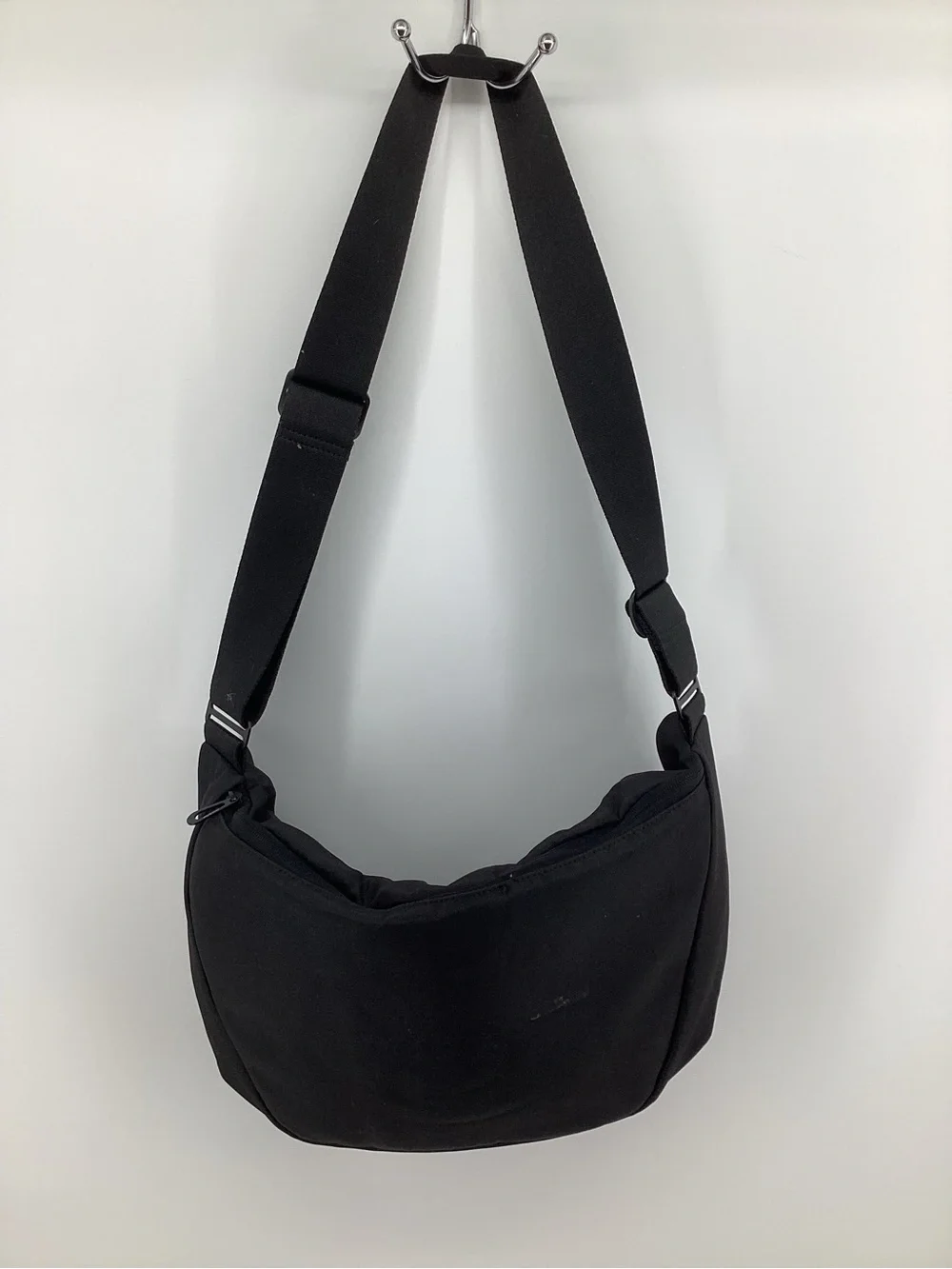 Cote + Ciel Black Messenger Bag with Adjustable Strap